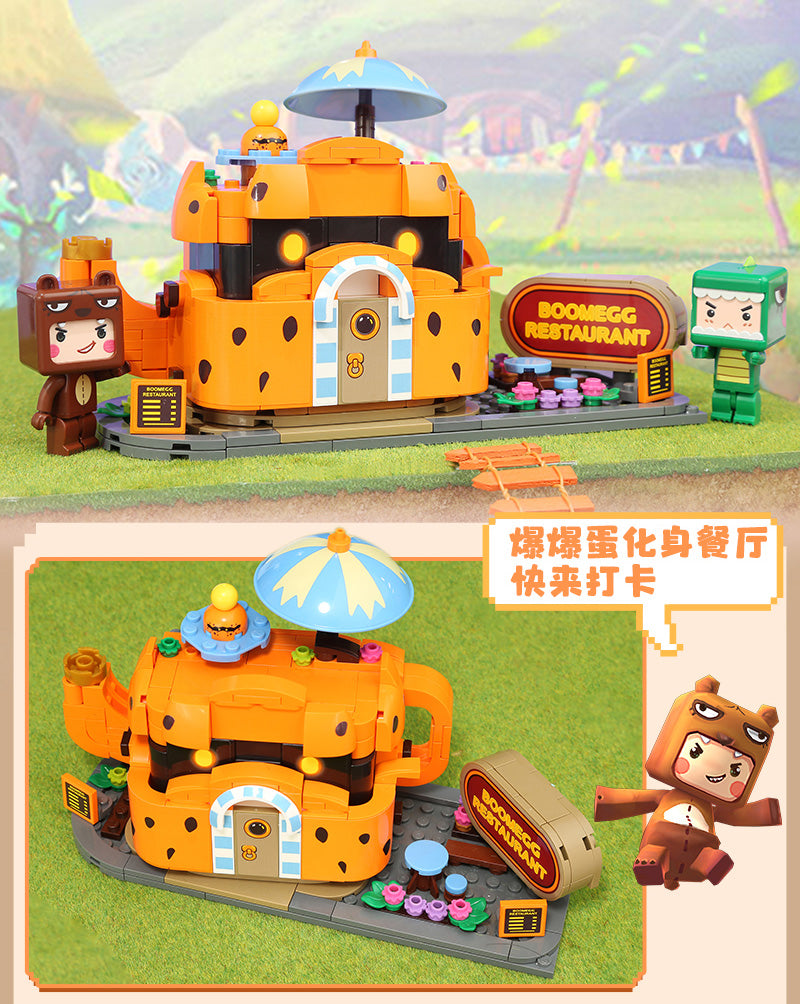 QMAN Girls Building Blocks Toy Kits Town Series Ice Cream Store Kids Gift Sets STEM Toys City Creative Building Bricks Set for Girls Boys Age 6 Years and Up
