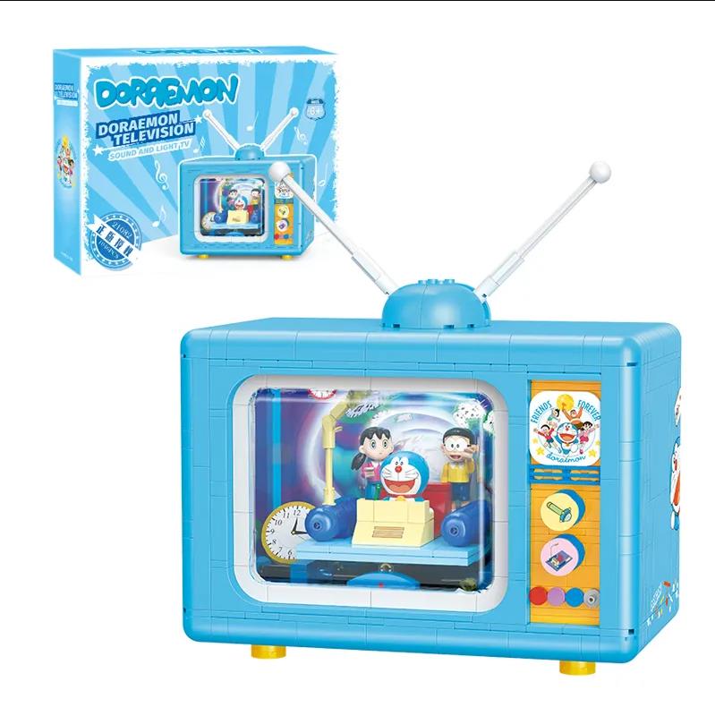 Balody Doraemon Building Blocks Toy - Mini Handcraft - TV Educational Learning Construction Toys Set with Sound and Lights for Kids Boys Grils (1046 PCS)