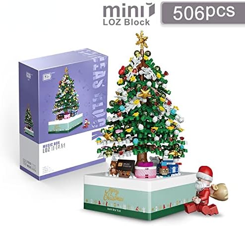 LOZ Mini Blocks Kids Building Bricks Boys Toys Puzzle Christmas Tree Coffee House Girls Music Box
