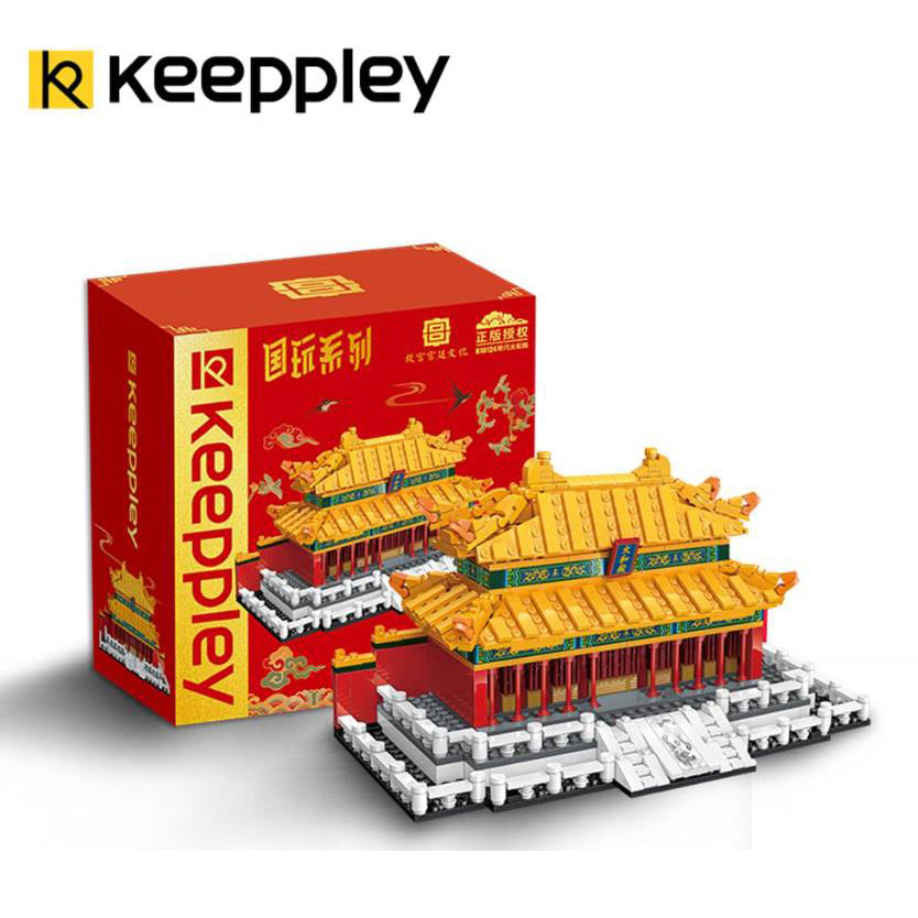 Qmen Keeppley Architecture Hall of Supreme Harmony Taihe Palace Blocks Bricks Building Toy Creative Building Set Toys Gifts for Adults and Kids