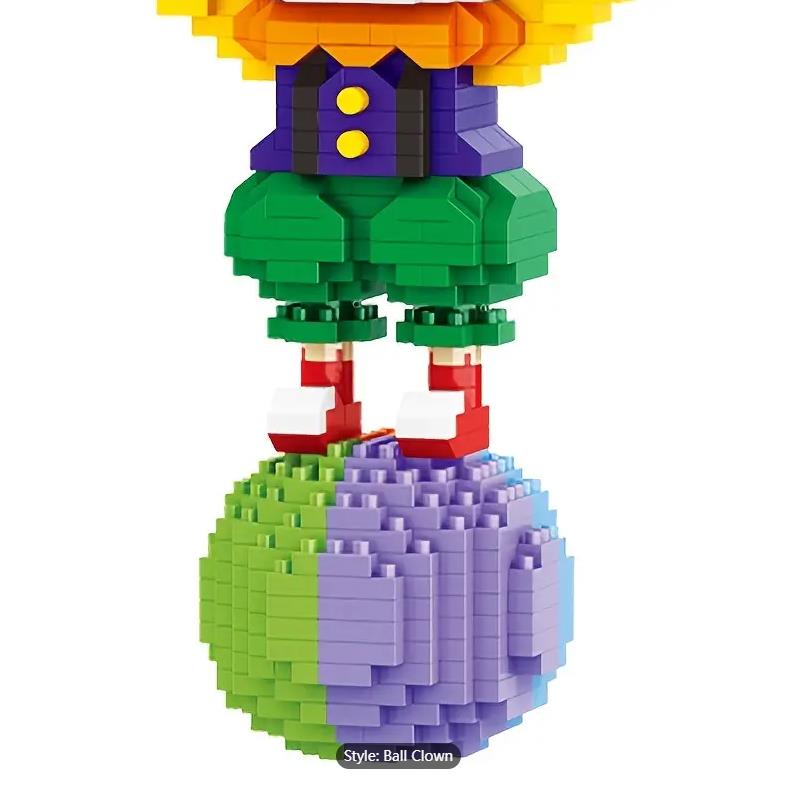 Balody 1074PCS Acrobatic Troupe Clown On Ball Building Block Creative Clown Assemble Model Blocks Bricks Building Toy Kids Gift