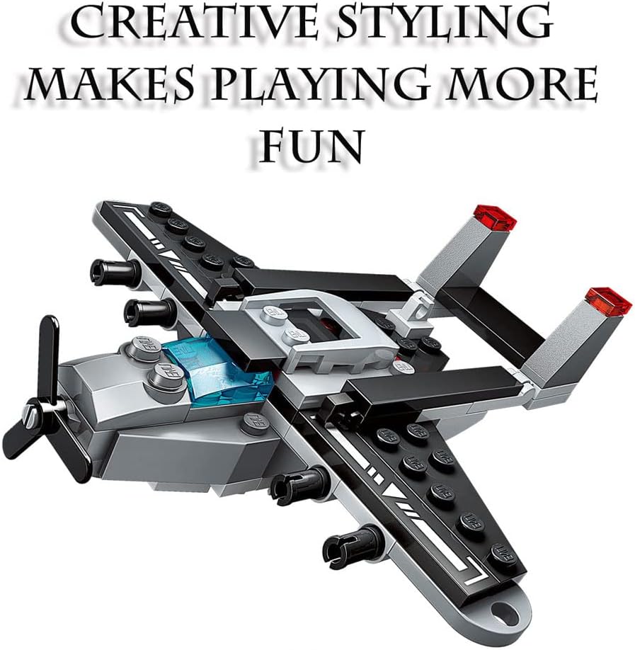 Qmen 700 PCS Aircraft Carrier Building Blocks Set,8 in 1 Military Battleship Building Toy,17 Styles Army Vehicles Helicopter Airplane Warship