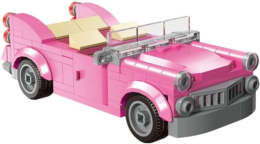 City Building Blocks Old House Building Blocks Kit with Vehicle And 3 Mini Figure - Compatible with Lego