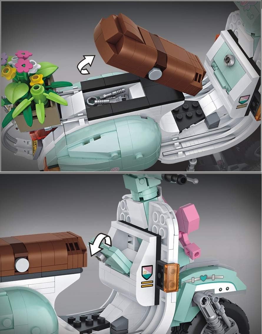 LOZ Mini Block 1117 Motorcycle Scooter Mini Blocks Series