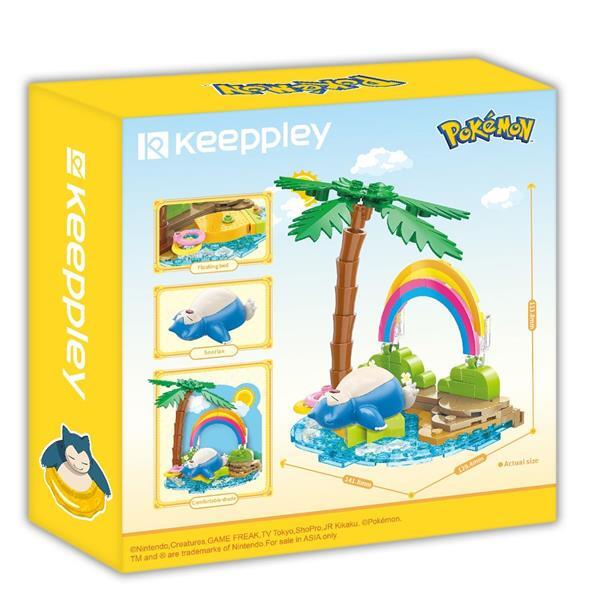 Qmen Keeppley Take a Nap Building Blocks Pokemon Series Holiday Party Psyduck Building Blocks Toys Pikachu Educational Holiday Gifts