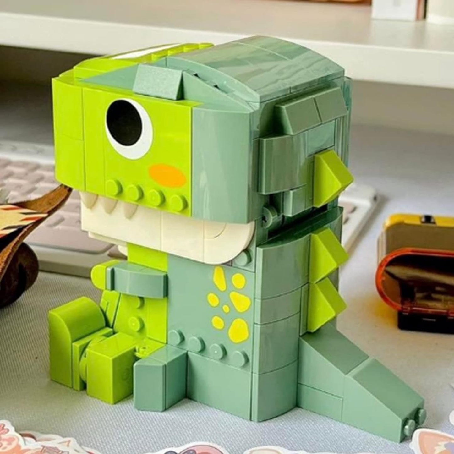 Jaki Dinosaurs Building Sets, Dinosaur World Tyrannosaurus Rex Mini Building Block Toy Set, Dinosaur Building Block Toy Children T Rex Dinosaur Figures and Dinosaur Blocks