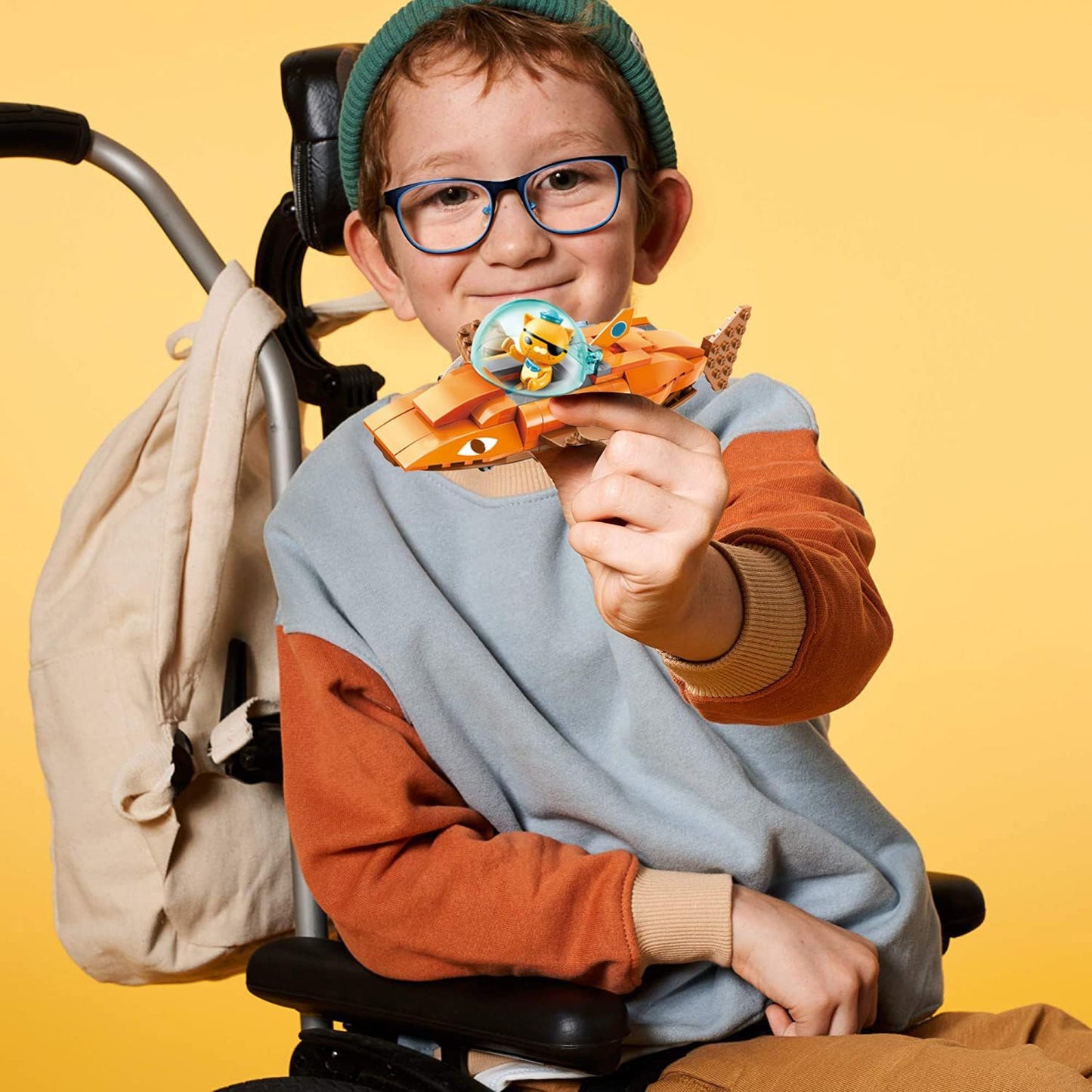 Qman Octonaus Ocean Adventure GUP-R Sailfish Vehicle & Barnacles 116pcs Building Brick Set