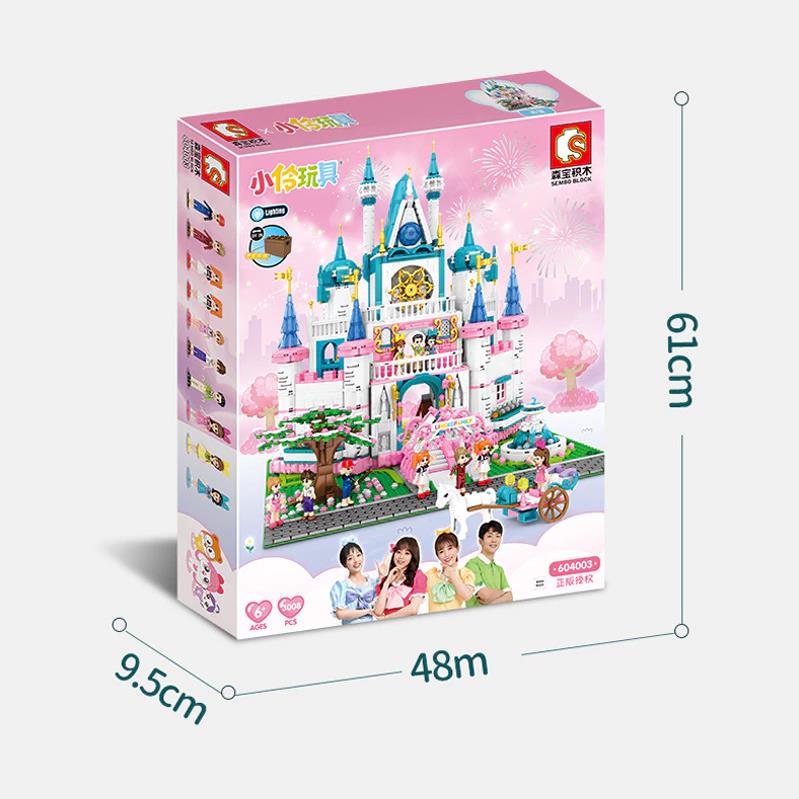 Sembo Princess Castle Building Blocks City Street View Architecture Assemble Bricks Educational Toy Children Girl Christmas Gift