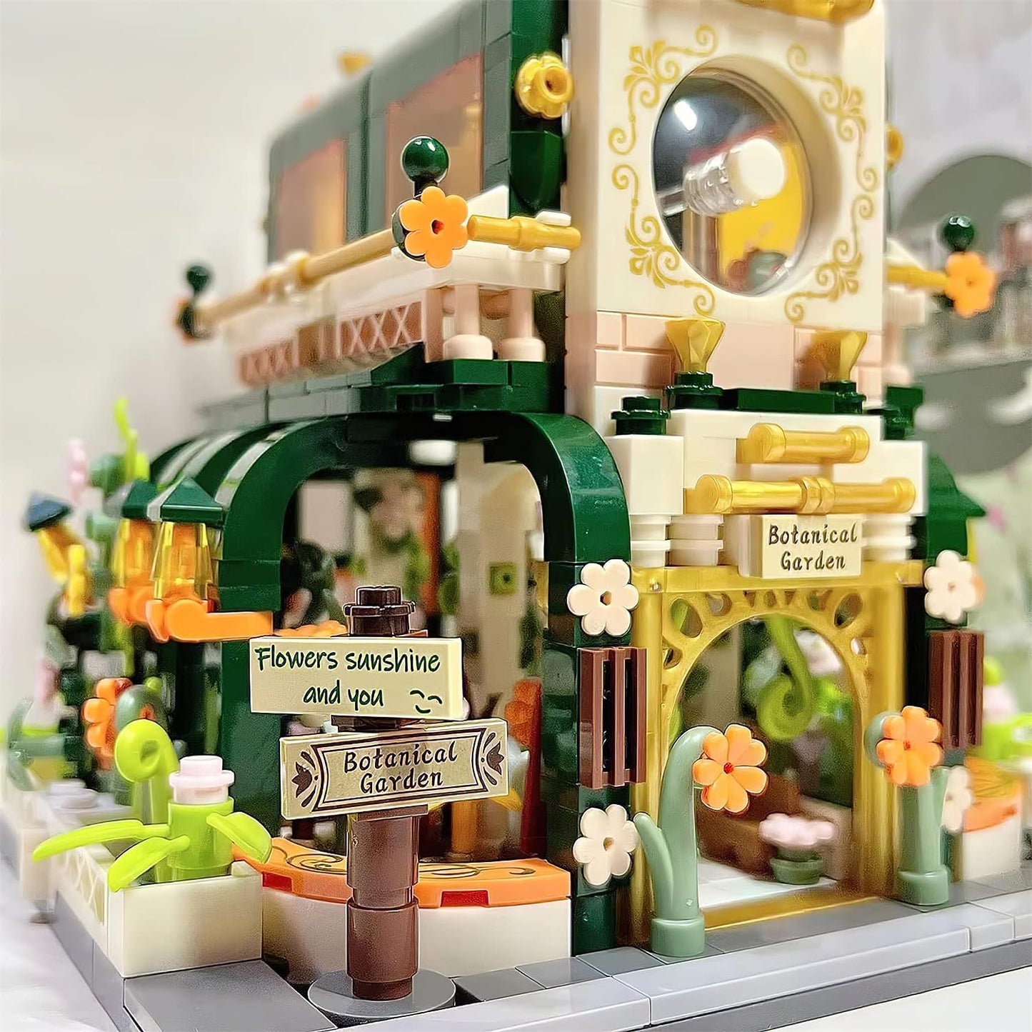 Jaki Flower House Building Blocks Set, Greenhouse Botanical Friends Garden House Building Kit Toy for Kids Girls Boy Age 6-12(Compatible with Lego)-867PCS