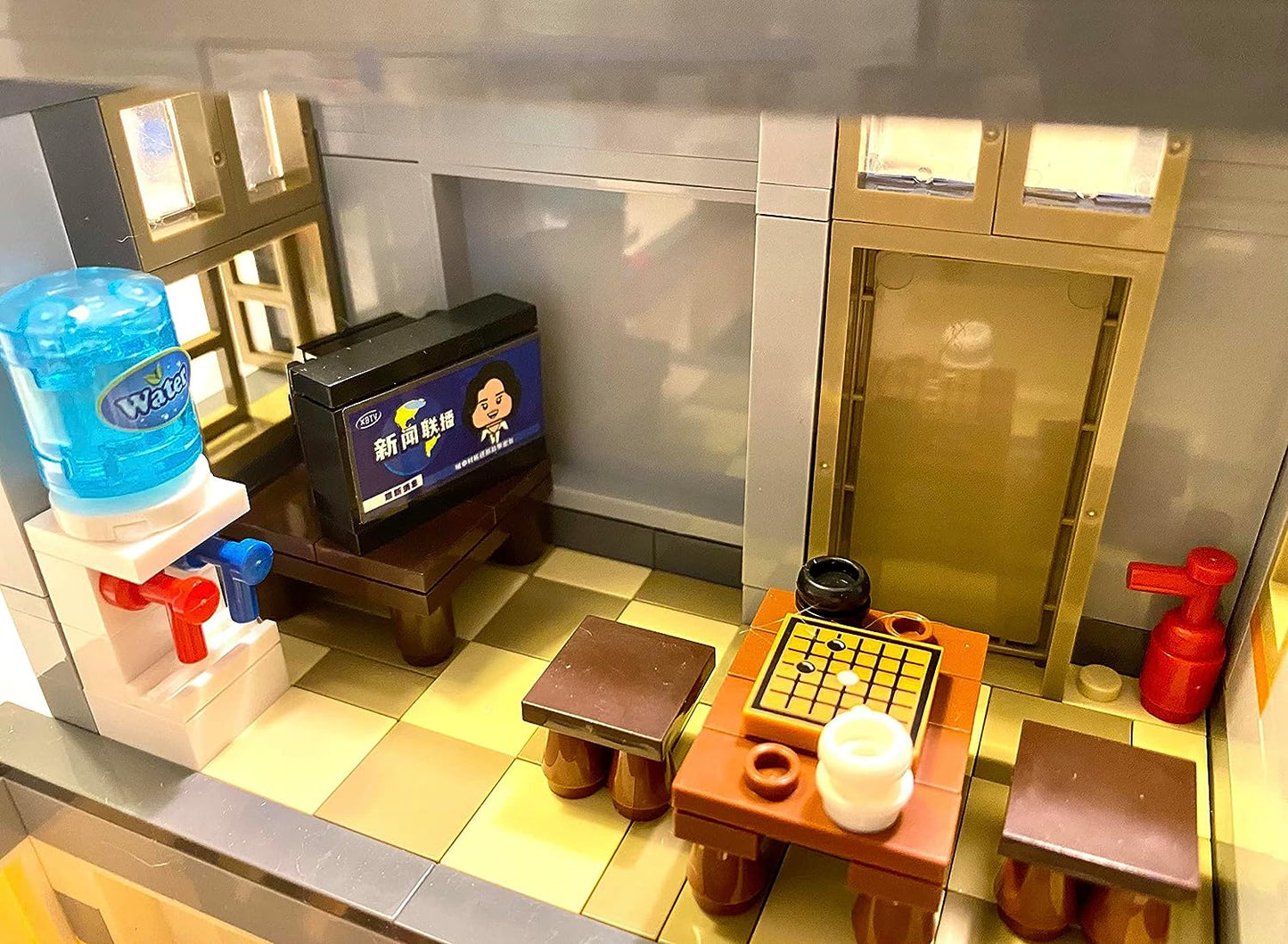 Urban Village Building Blocks 3180 Piece Playset Brick City Modular Building Set with Accessories Shown for Adults and Family Builds