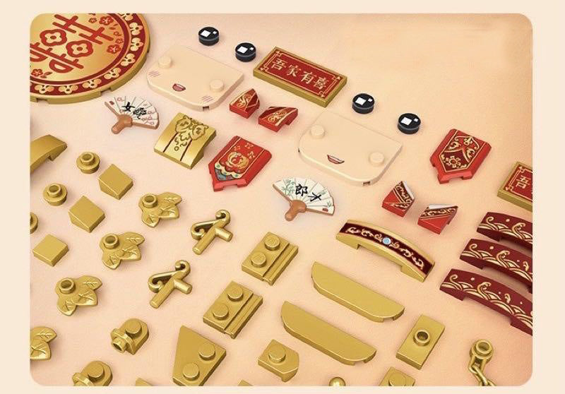 LOZ MINI Block Kids Building Toys Bricks Wedding Gift Bride and Groom Music Box