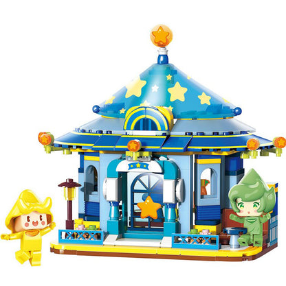 QMAN Girls Building Blocks Toy Kits Town Series Ice Cream Store Kids Gift Sets STEM Toys City Creative Building Bricks Set for Girls Boys Age 6 Years and Up