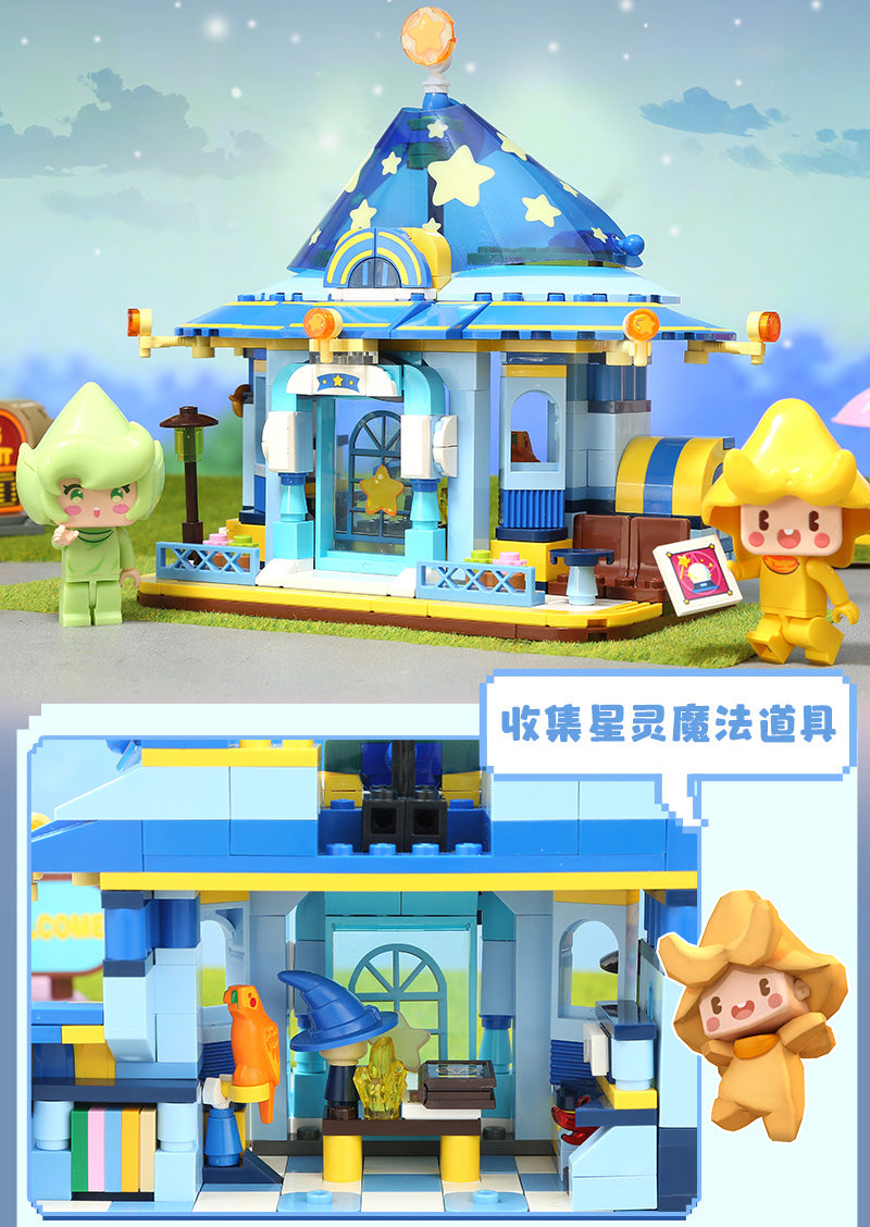 QMAN Girls Building Blocks Toy Kits Town Series Ice Cream Store Kids Gift Sets STEM Toys City Creative Building Bricks Set for Girls Boys Age 6 Years and Up