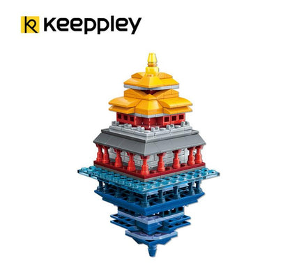 Qmen Keeppley Mirrored Turret Chinese Famous Architecture Micro Mini Building Blocks (334PCS)