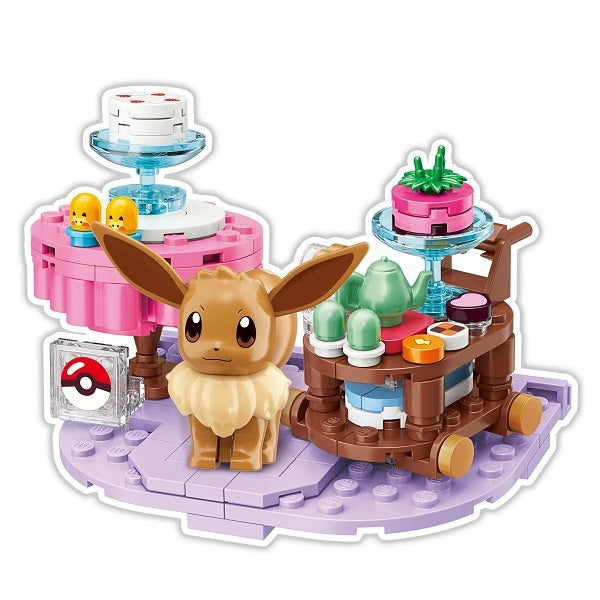 Qmen Keeppley Building Blocks Pokemon Series Holiday Party Psyduck Building Blocks Toys Pikachu Educational Holiday Gifts