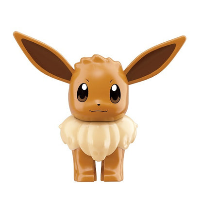 Qmen Keeppley Building Blocks Pokemon Series Holiday Party Psyduck Building Blocks Toys Pikachu Educational Holiday Gifts