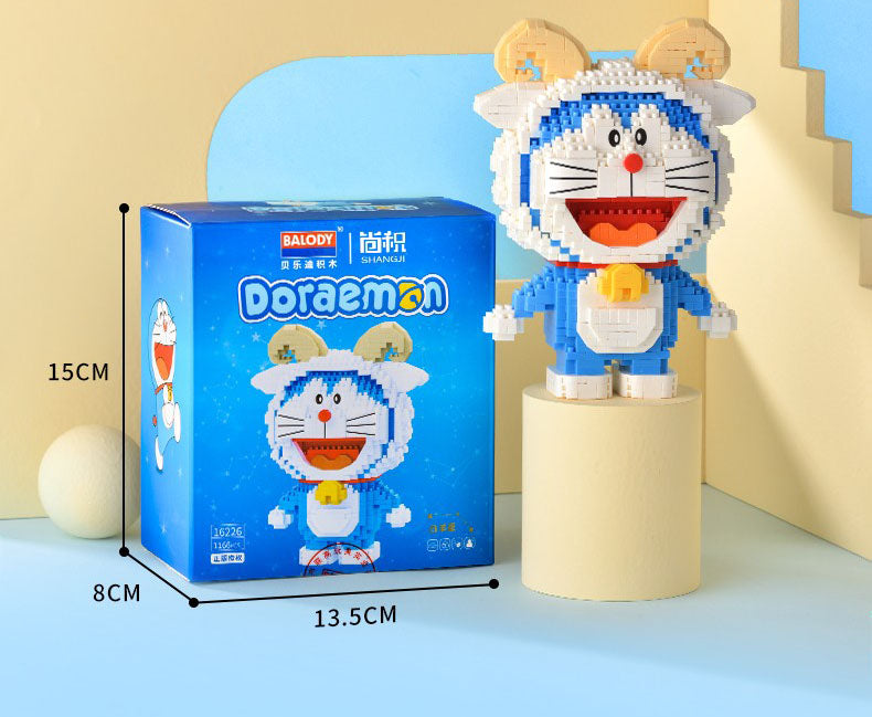 Doraemon Twelve Constellations Building Block Set for Kids Goodie Bags Stuffers Prizes Birthday Party Supplies, STEM Educational Building Toys for Boys Girls
