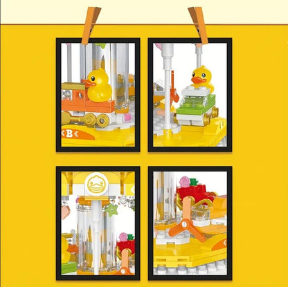 Balody Duck Amusement Park Merry-go-round Carousel Ferris Wheel Food Truck Pet Amimal Car Mini Blocks Bricks Building Toy