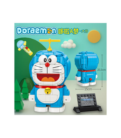 Qmen Keeppley Doraemon Cartoon Educational DIY Model Mini Building Blocks Bricks Sets Gifts for Adults Kids Party Favors (796 Pcs)