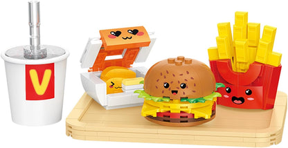 Balody Fast Food Drink Hamburger French Fries Chicken Nuggets DIY Mini Blocks Bricks Building Toy For Children Gift