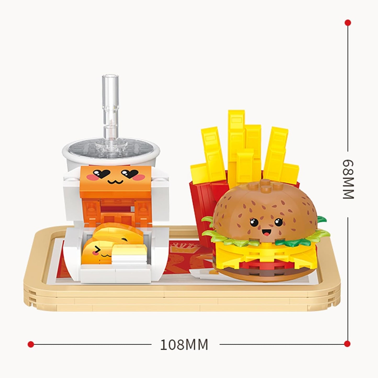 Balody Fast Food Drink Hamburger French Fries Chicken Nuggets DIY Mini Blocks Bricks Building Toy For Children Gift