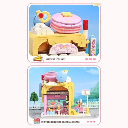 Qmen Keeppley Technik K28006 Red Cat Confectionery Building Blocks Set, 364/pcs MOC Gift Ideas, Building Toy Model, Clamping Building Blocks House is Suitable for Boys and Girls from 6 Years