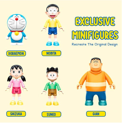 Qmen Keeppley Doraemon PlayGround Scene Educational DIY Model Mini Building Blocks Bricks Sets Gifts for Adults Kids Party Favors