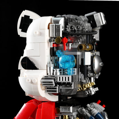Mechanical Bear Building Block Kit for Adults Boy, Mech Display Art Toy Model for Home Office Compatible with Lego (1,471 Pieces) NO.188001