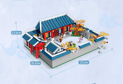 Qman Keeppley Architecture Toys Building Sets (717PCS) Micro Blocks Building Set