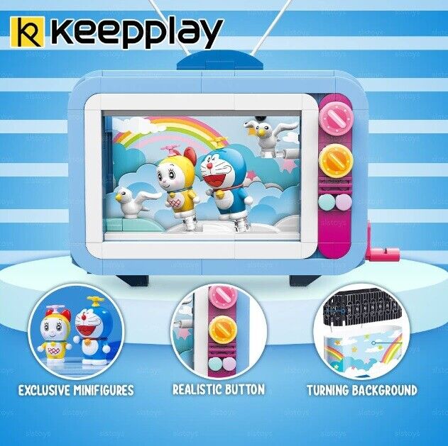 Qmen Keeppley Kuppy Building Blocks Doraemon Television Educational DIY Model Mini Building Blocks Bricks Sets Gifts for Adults Kids Party Favors