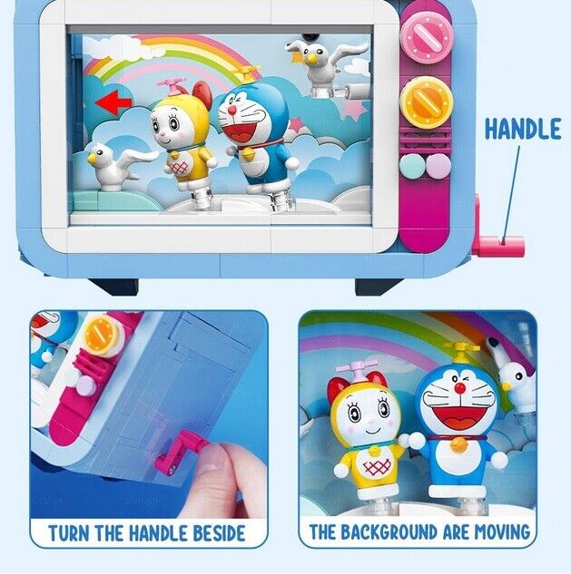 Qmen Keeppley Kuppy Building Blocks Doraemon Television Educational DIY Model Mini Building Blocks Bricks Sets Gifts for Adults Kids Party Favors