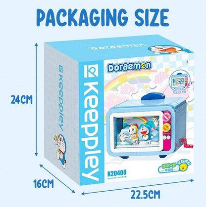 Qmen Keeppley Kuppy Building Blocks Doraemon Television Educational DIY Model Mini Building Blocks Bricks Sets Gifts for Adults Kids Party Favors